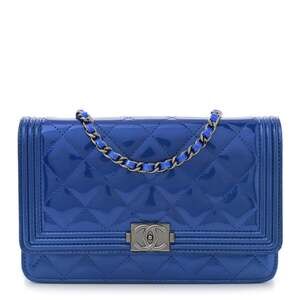 Chanel Metallic Patent Calfskin Quilted #200007C18B